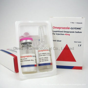 Úlcera Lyophilized de Omeprazole SodiumFor da injeção 40mg